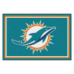 Fanmats® - NFL Miami Dolphins Ultra Plush Area Rug with Dolphin Logo