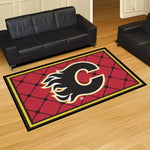 Fanmats® - NHL Calgary Flames Ultra Plush Area Rug with Flaming C Logo