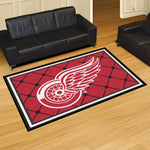 Fanmats® - NHL Detroit Red Wings Ultra Plush Area Rug with Winged Wheel Logo