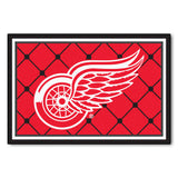 Fanmats® - NHL Detroit Red Wings Ultra Plush Area Rug with Winged Wheel Logo