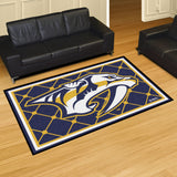 Fanmats® - NHL Nashville Predators Ultra Plush Area Rug W/Saber Tooth Tiger Logo