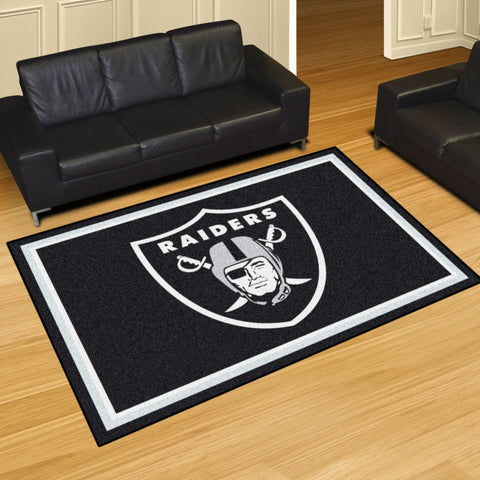 Fanmats® - NFL Las Vegas Raiders Ultra Plush Area Rug with Raider Logo