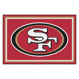 Fanmats® - NFL San Francisco 49ers Ultra Plush Area Rug with Oval 49ers Logo