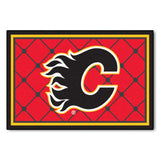 Fanmats® - NHL Calgary Flames Ultra Plush Area Rug with Flaming C Logo