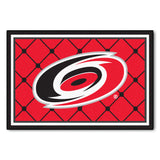 Fanmats® - NHL Carolina Hurricanes Ultra Plush Area Rug w/ Eye of Hurricane Logo