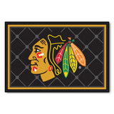 Fanmats® - NHL Chicago Blackhawks Ultra Plush Area Rug w/ Native American Logo