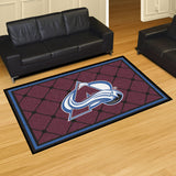 Fanmats® - NHL Colorado Avalanche Ultra Plush Area Rug with Mountain A Logo