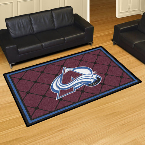 Fanmats® - NHL Colorado Avalanche Ultra Plush Area Rug with Mountain A Logo