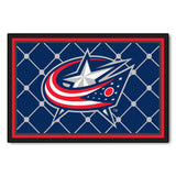Fanmats® - NHL Columbus Blue Jackets Ultra Plush Area Rug with Star Flag Logo