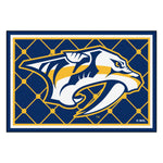 Fanmats® - NHL Nashville Predators Ultra Plush Area Rug W/Saber Tooth Tiger Logo