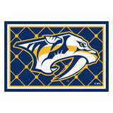 Fanmats® - NHL Nashville Predators Ultra Plush Area Rug W/Saber Tooth Tiger Logo