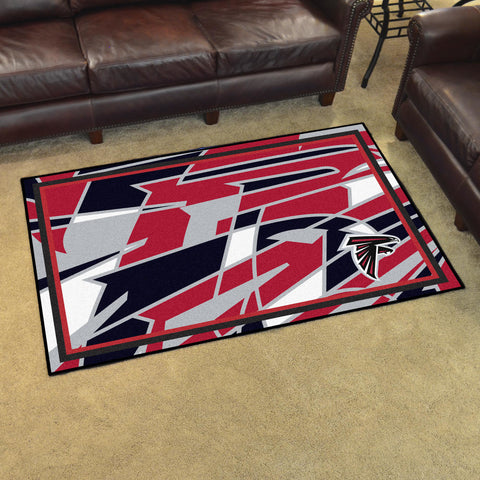 Fanmats® - NFL Atlanta Falcons 4'x6' Ultra Plush Area Rug with Falcon Logo