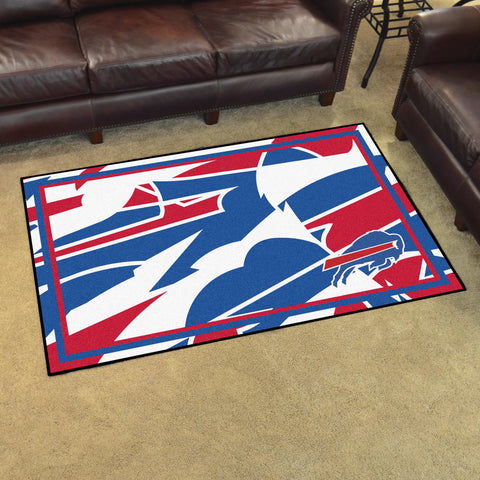 Fanmats® - NFL Buffalo Bills 4'x6' Ultra Plush Area Rug with Buffalo Logo