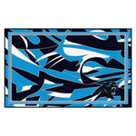 Fanmats® - NFL Carolina Panthers 4'x6' Ultra Plush Area Rug with Panther Logo