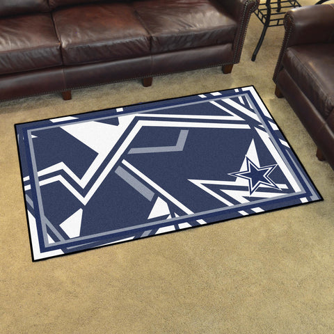 Fanmats® - NFL Dallas Cowboys 4'x6' Ultra Plush Area Rug with Star Logo