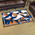 Fanmats® - NFL Denver Broncos 4'x6' Ultra Plush Area Rug with Bronco Logo