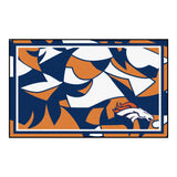 Fanmats® - NFL Denver Broncos 4'x6' Ultra Plush Area Rug with Bronco Logo