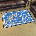 Fanmats® - NFL Detroit Lions 4'x6' Ultra Plush Area Rug with Lion Logo