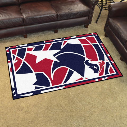 Fanmats® - NFL Houston Texans 4'x6' Ultra Plush Area Rug with Texans Logo