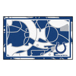 Fanmats® - NFL Indianapolis Colts 4'x6' Ultra Plush Area Rug with Horseshoe Logo