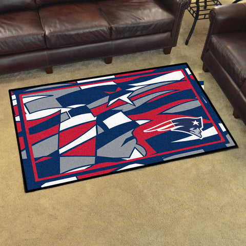 Fanmats® - NFL New England Patriots 4'x6' Ultra Plush Area Rug with Patriot Logo