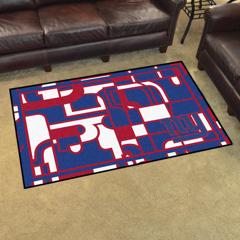 Fanmats® - NFL New York Giants 4'x6' Ultra Plush Area Rug with NY Logo