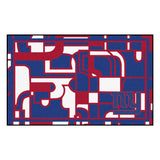 Fanmats® - NFL New York Giants 4'x6' Ultra Plush Area Rug with NY Logo