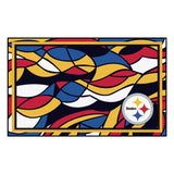 Fanmats® - NFL Pittsburgh Steelers 4'x6' Ultra Plush Area Rug with Steelers Logo