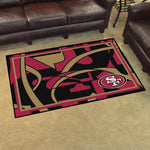 Fanmats -NFL San Francisco 49ers 4'x6' Ultra Plush Area Rug with Oval 49ers Logo