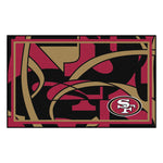 Fanmats -NFL San Francisco 49ers 4'x6' Ultra Plush Area Rug with Oval 49ers Logo