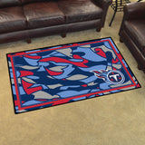 Fanmats® - NFL Tennessee Titans 4'x6' Ultra Plush Area Rug with Comet T Logo