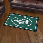 Fanmats® - NFL New York Jets Ultra Plush Area Rug with Oval NY Jets Logo