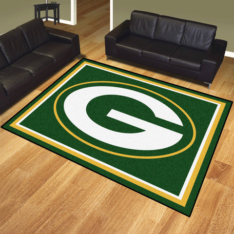 Fanmats® - NFL Green Bay Packers Ultra Plush Area Rug with Oval G Logo