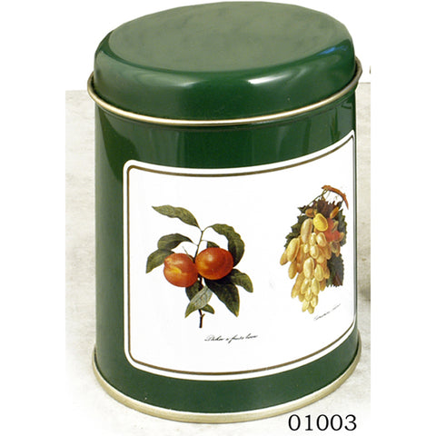 Decorated Spice Tins square round Item 01003