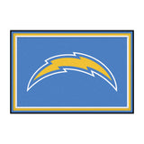 Fanmats®-NFL Los Angeles Chargers Ultra Plush Area Rug with Lightening Bolt Logo