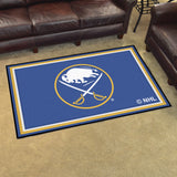 Fanmats -NHL Buffalo Sabres Ultra Plush Rug w/Circle Buffalo Crossed Sabres Logo