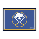 Fanmats -NHL Buffalo Sabres Ultra Plush Rug w/Circle Buffalo Crossed Sabres Logo