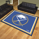 Fanmats -NHL Buffalo Sabres Ultra Plush Rug w/Circle Buffalo Crossed Sabres Logo