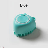 Fabzi®Softness Silicone Pet Brush,Hair Massage Bath Brush W/Shower Gel Dispenser