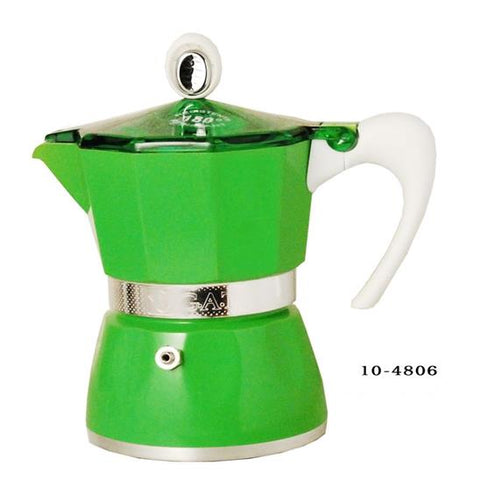 G.A.T. Aluminum Stovetop Maker, Tropics Green 6-Cup Item 10-4806