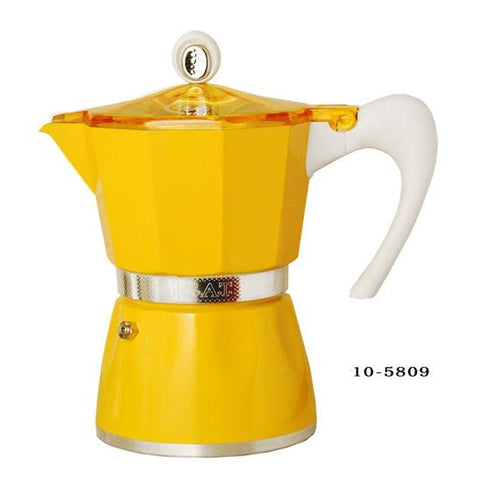 G.A.T. Aluminum Stovetop Maker, Sunset Yellow 9-Cup Item 10-5809