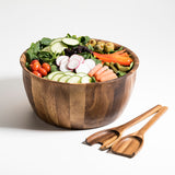 Kalmar Home® - Extra Large Salad Bowl with Servers