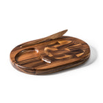 Kalmar Home® - Cheeseboard with End Grain Inlay, Knife