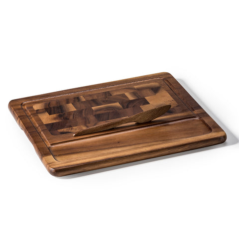 Kalmar Home® - Large Charcuterie/Cheeseboard w/ End Grain Inlay, Knife included