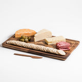 KalmarHome® Extra Large Charcuterie/Cheeseboard w/End Grain Inlay,Knife included