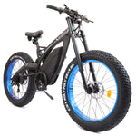 Ecotric 48V 17.6Ah 1000W Matt Black Big Fat Tire Bison e-Bike - NS-SON26LCD-BL