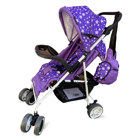 Amoroso® - Luxury Purple Stroller with Diaper Bag