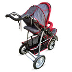 Amoroso® - Red-Grey Lightweight Girls Jogging Stroller