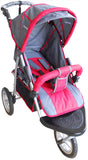 Amoroso® - Red-Grey Lightweight Girls Jogging Stroller