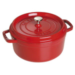 Staub ® - Cherry Cast Iron 4 Quart 24 CM Round Cocotte 40509-835-0